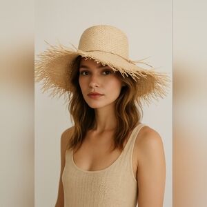 Stylish Tan Straw Hat for Women